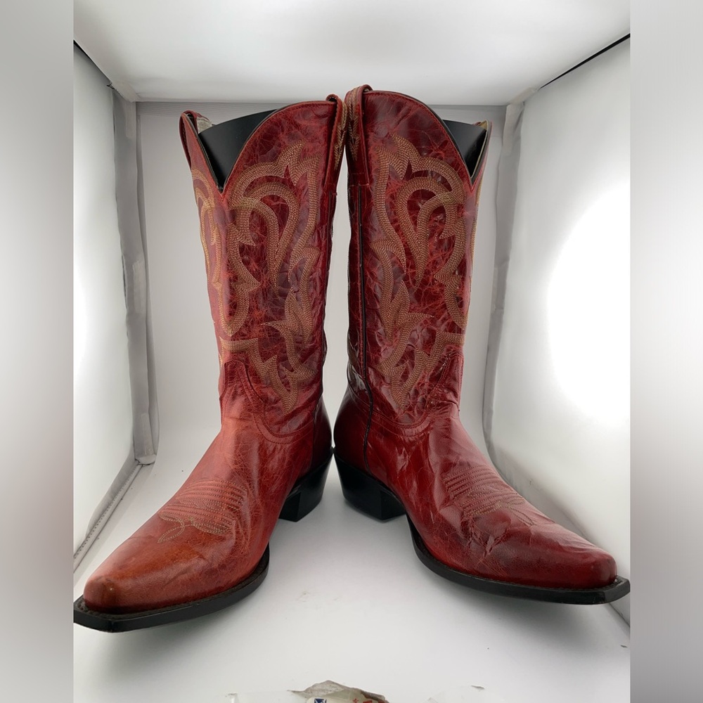 Shyanne Lucille Red Cowboy Boots Womens 9 B